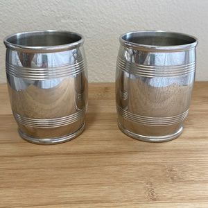 ASA Blanchard Collection by Lexington Silver Pewter 4” Slim Barrel Beaker